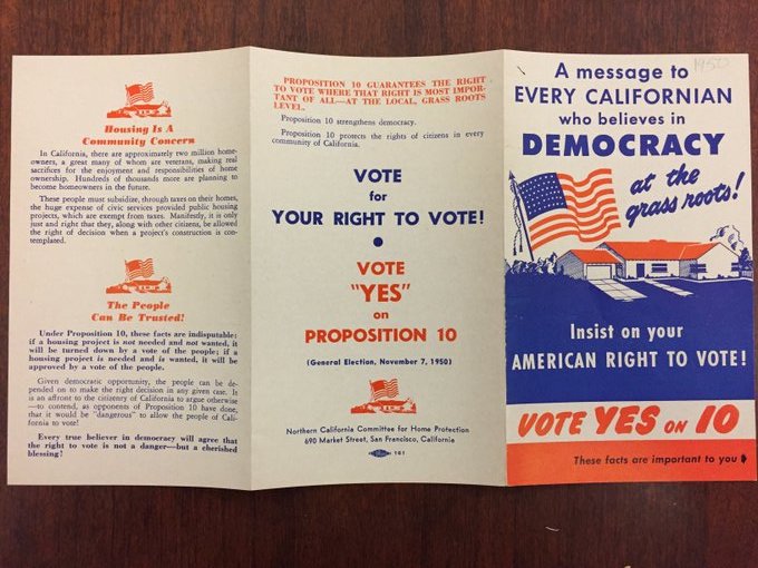 A picture of a electoral pamphlet from 1950 that says 